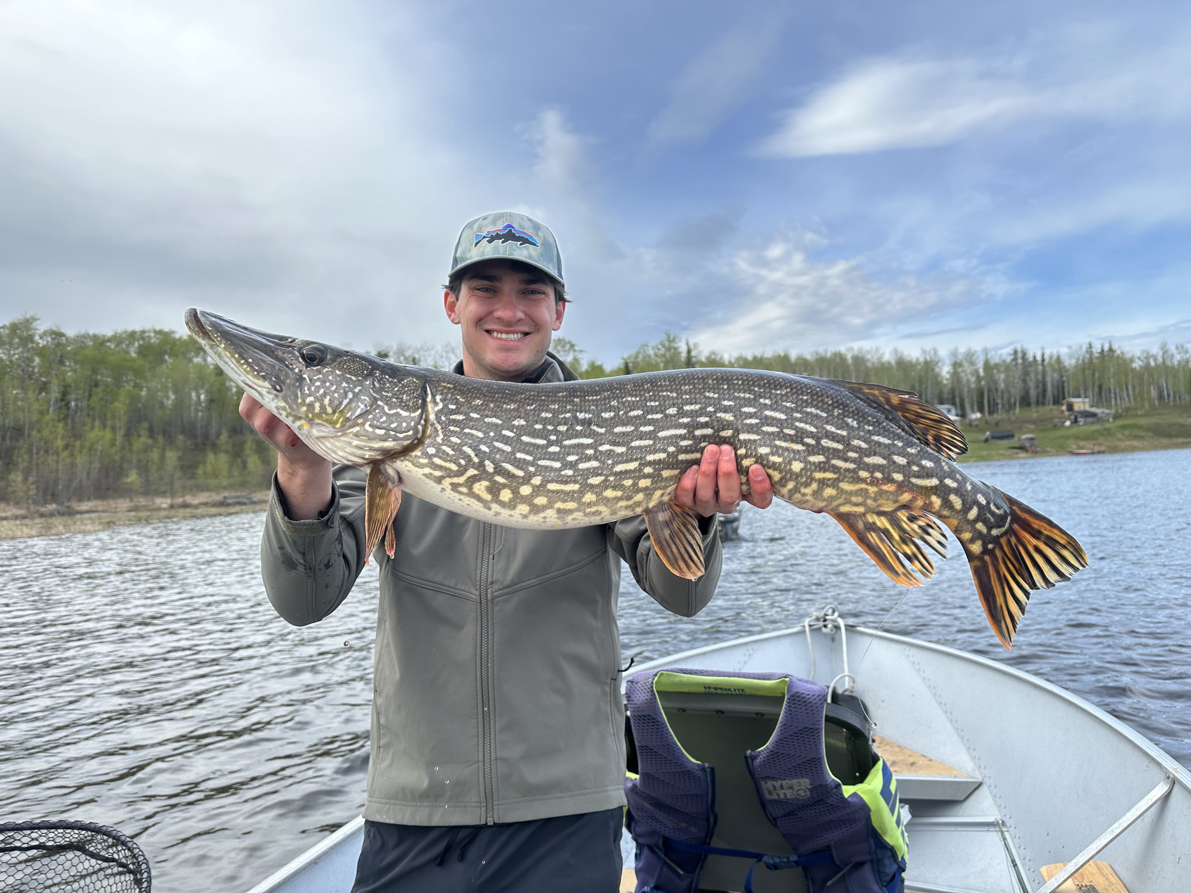 Jack fishing in Canada